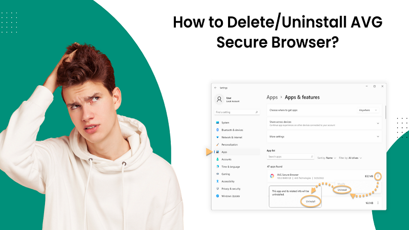 uninstall AVG Secure Browser