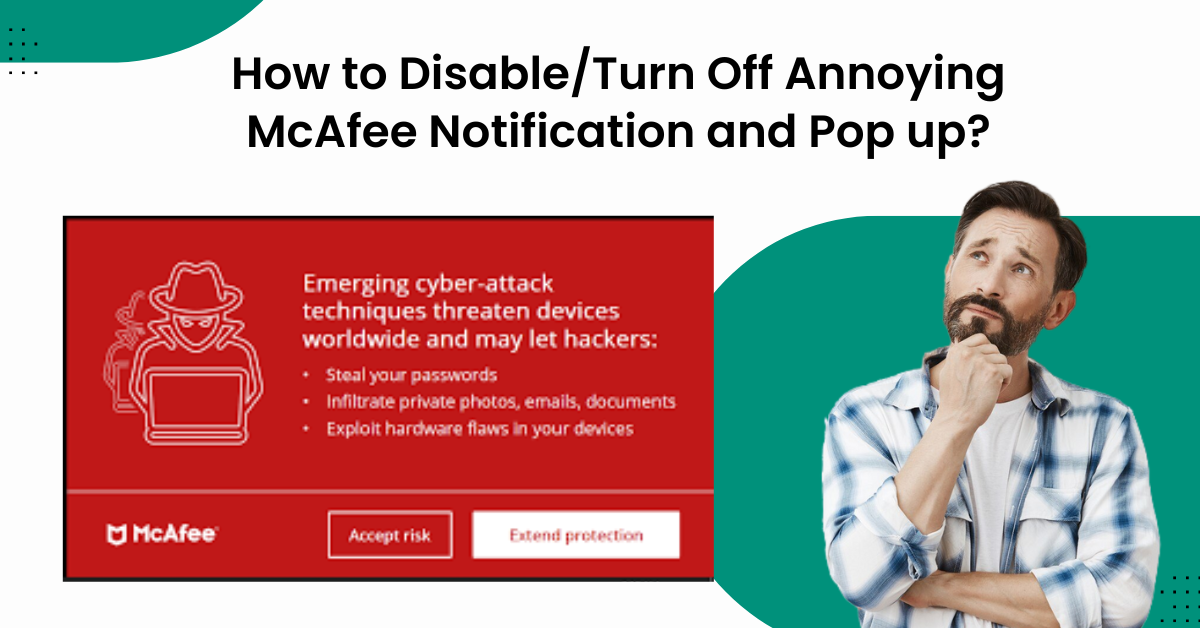 McAfee Notification and Pop up
