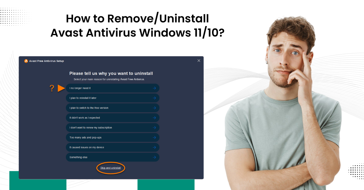 Remove/Uninstall Avast Antivirus Windows 11/10