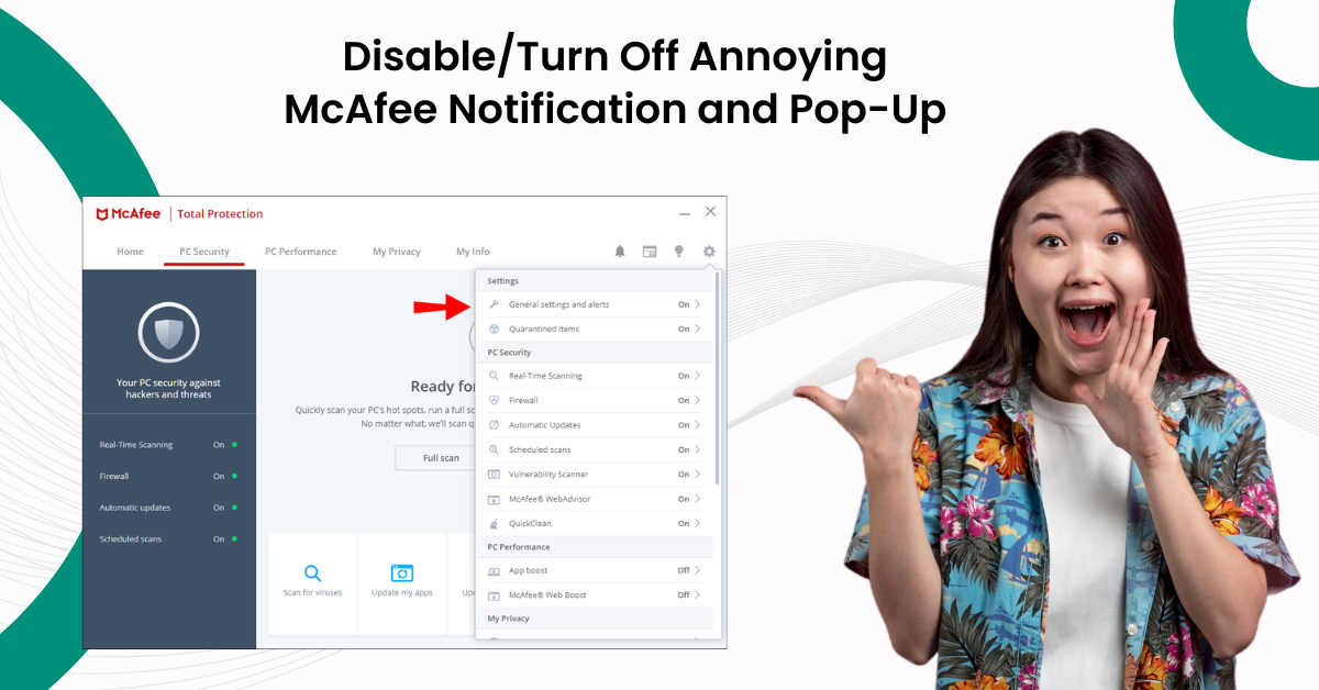 Disable/Turn Off Annoying McAfee Notification And Pop-Up