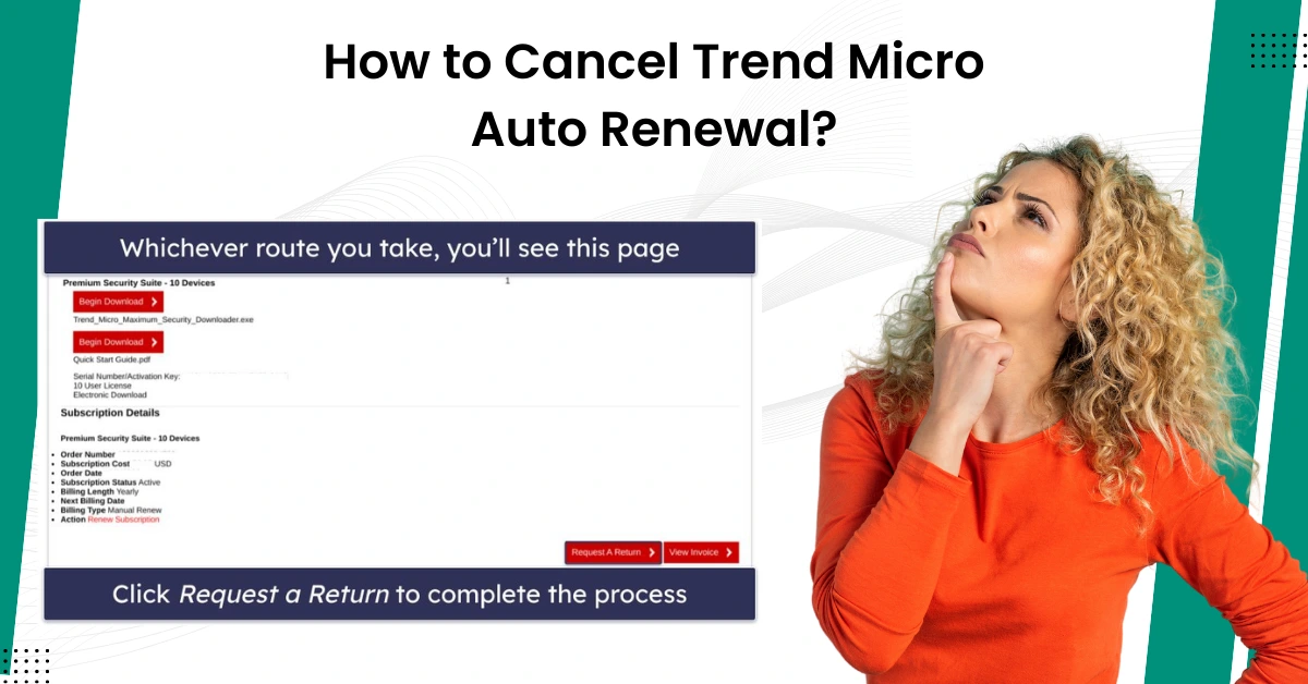 Cancel Trend Micro Auto Renewal