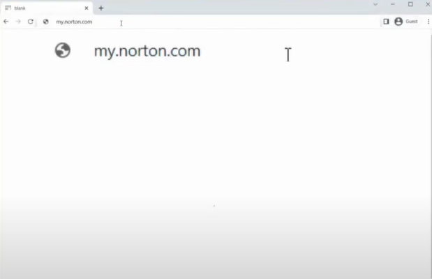 Visit official Norton setup website