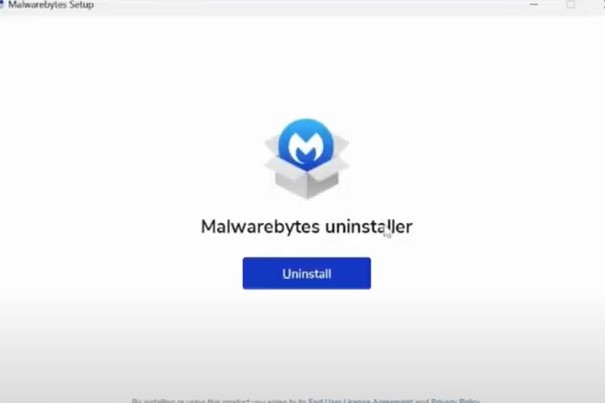 Malwarebytes Setup window