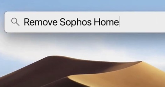 Remove Sophos Home