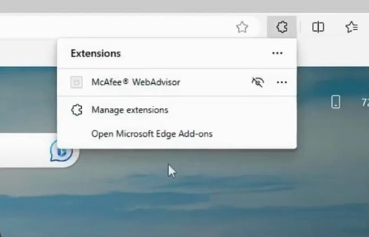 Click Manage Extensions