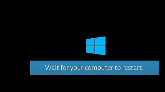 Wait for the computer to restart.