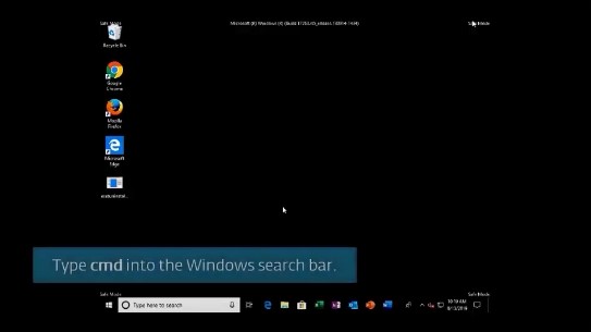 Click the Windows search bar