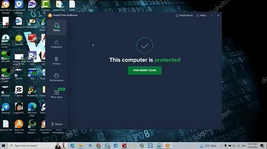 Open the Avast antivirus program