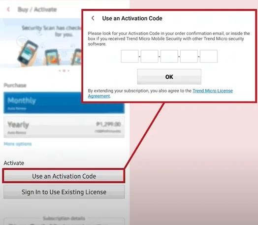 go ahead and Activate using an Activation Code