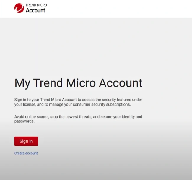 navigate to the official Trend Micro page