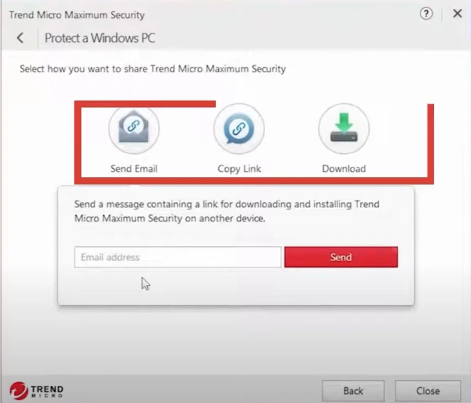 share the Trend Micro Security