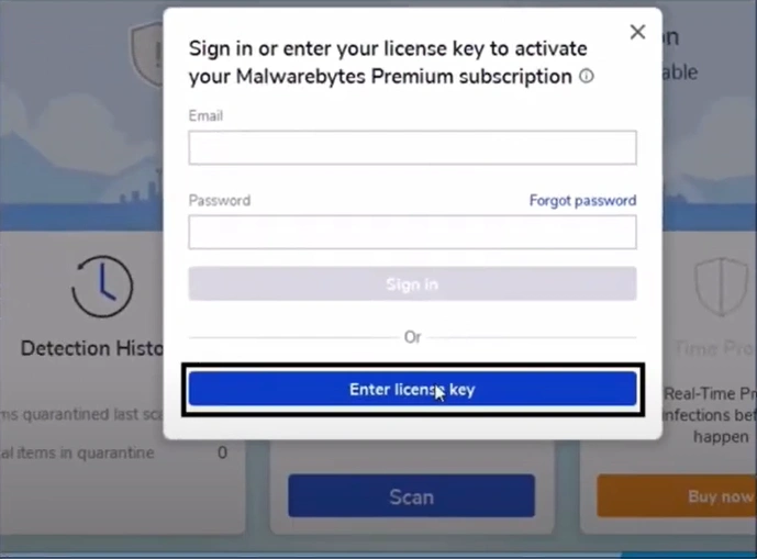 Click Activate License
