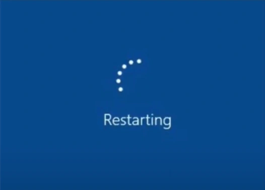 Wait for your computer to restart