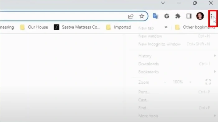 Click on the three vertical ellipses