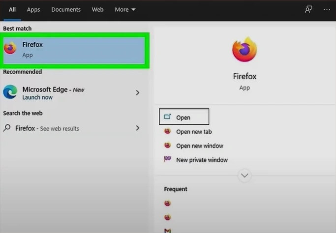 Open your Mozilla Firefox