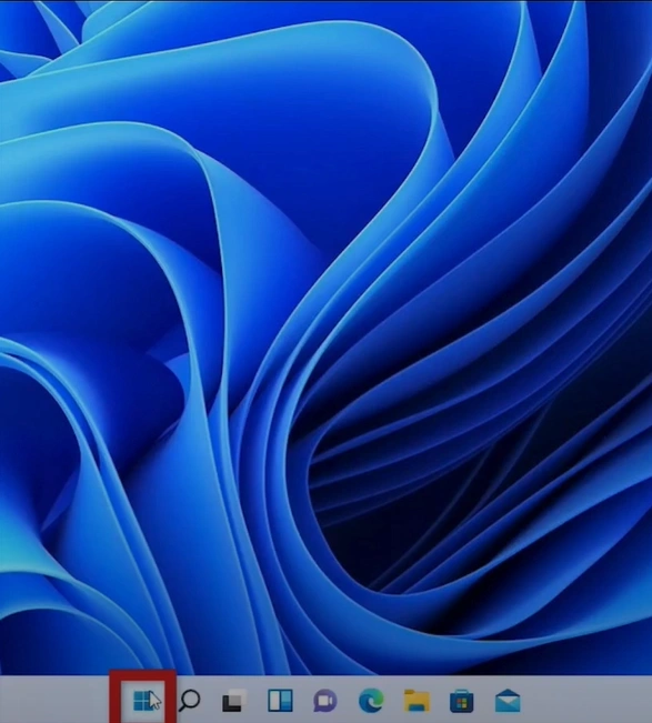 click on the Windows start button