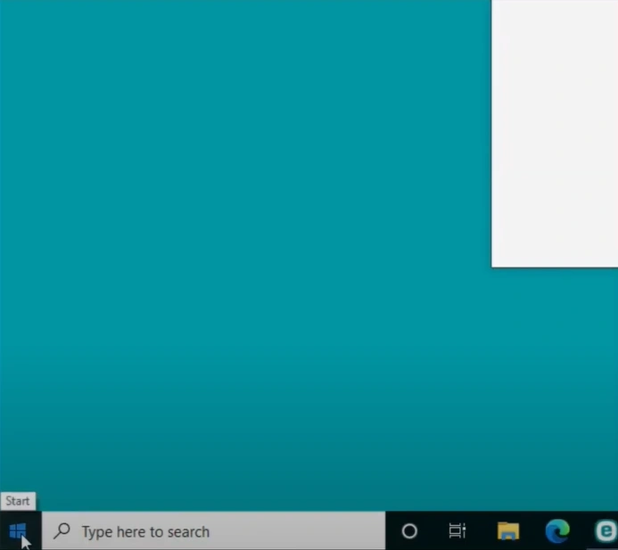Click the Windows Start button