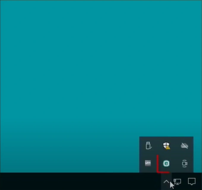 Open the ESET program again