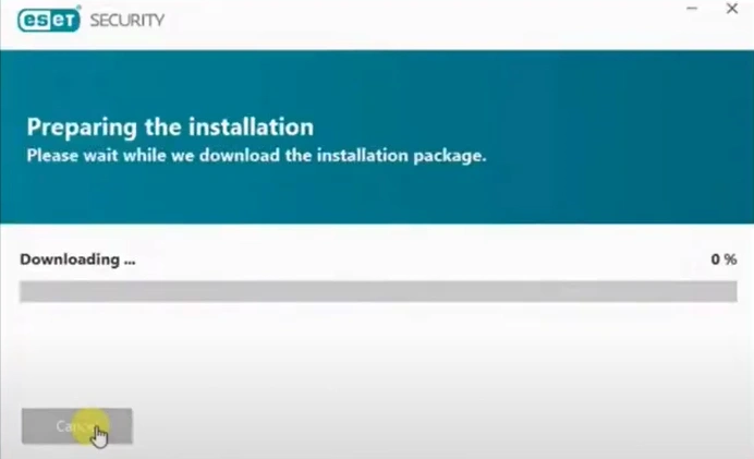 Open ESET and install