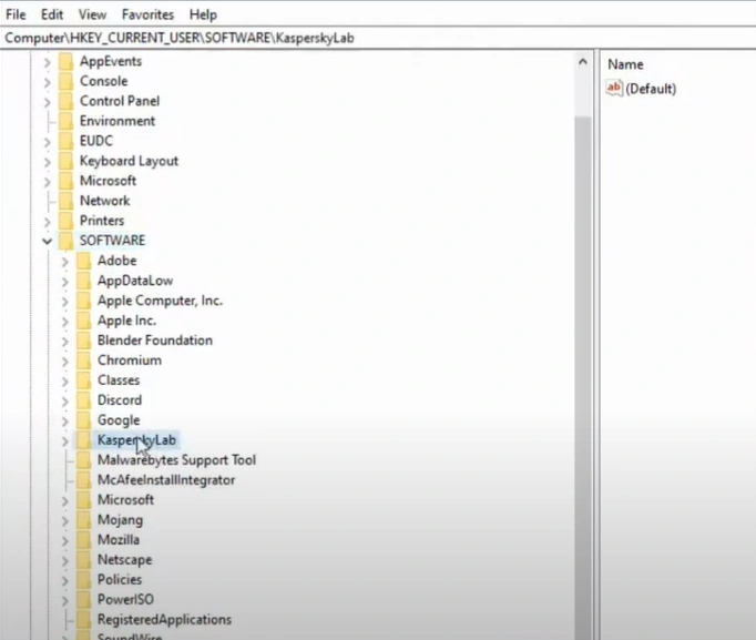 antivirus program you just deleted