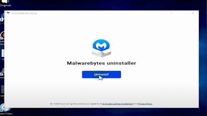 Click the Uninstall button