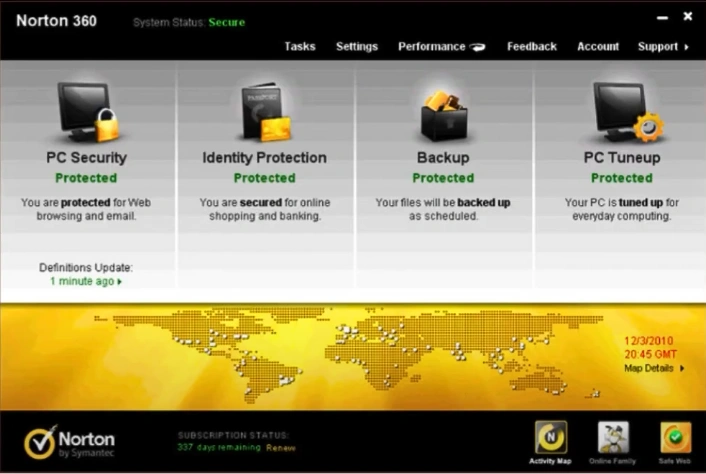 Open the Norton 360 software
