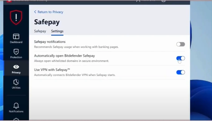 Click the Settings tab and toggle off