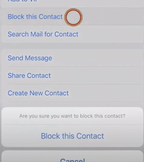 Scroll and select the
