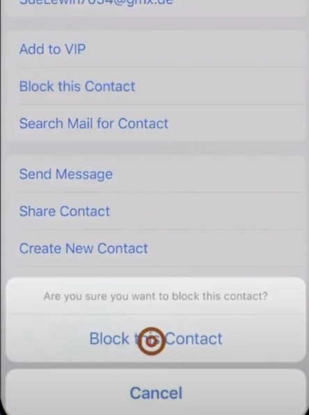 Block this contact