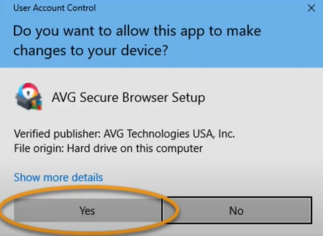 receive a User Account Control prompt