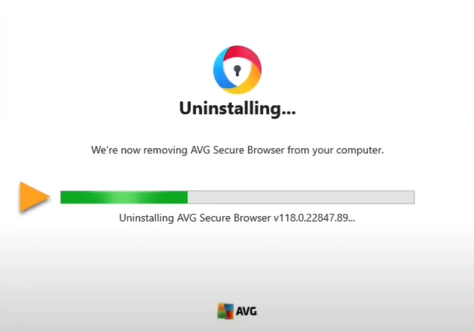 Wait for the uninstallation process to complete
