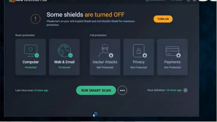 Launch your AVG Antivirus 