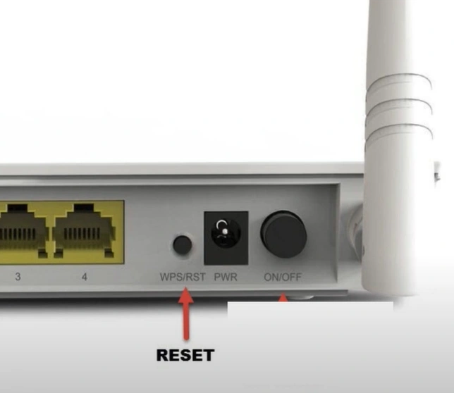 Reset your router by pressing the reset button