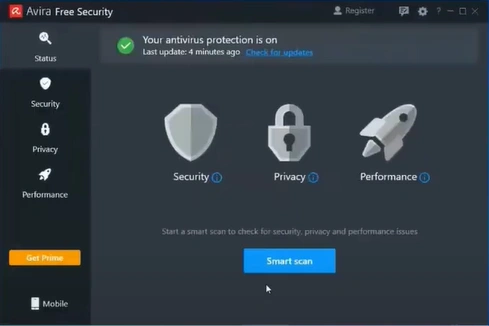 Open your Avira antivirus