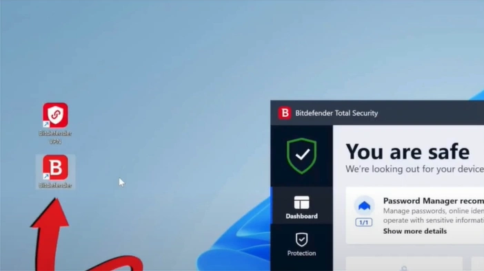 Open your Bitdefender antivirus