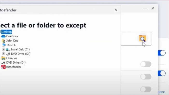 Click the Browse ico