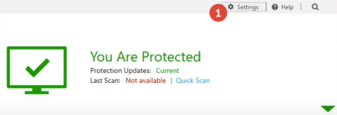 Open your Norton antivirus