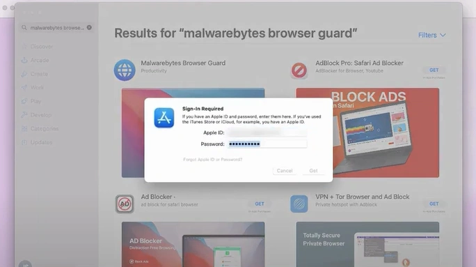 Enter your Apple ID password