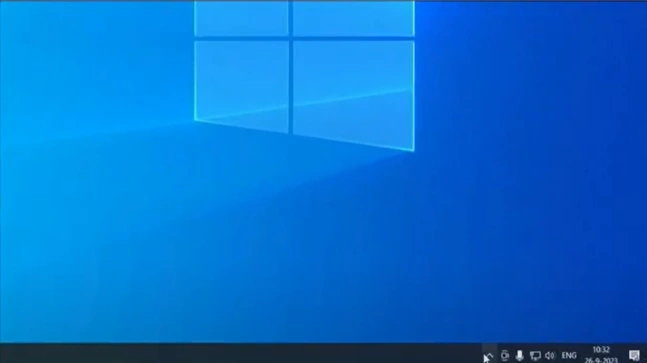 Click the Show hidden icons